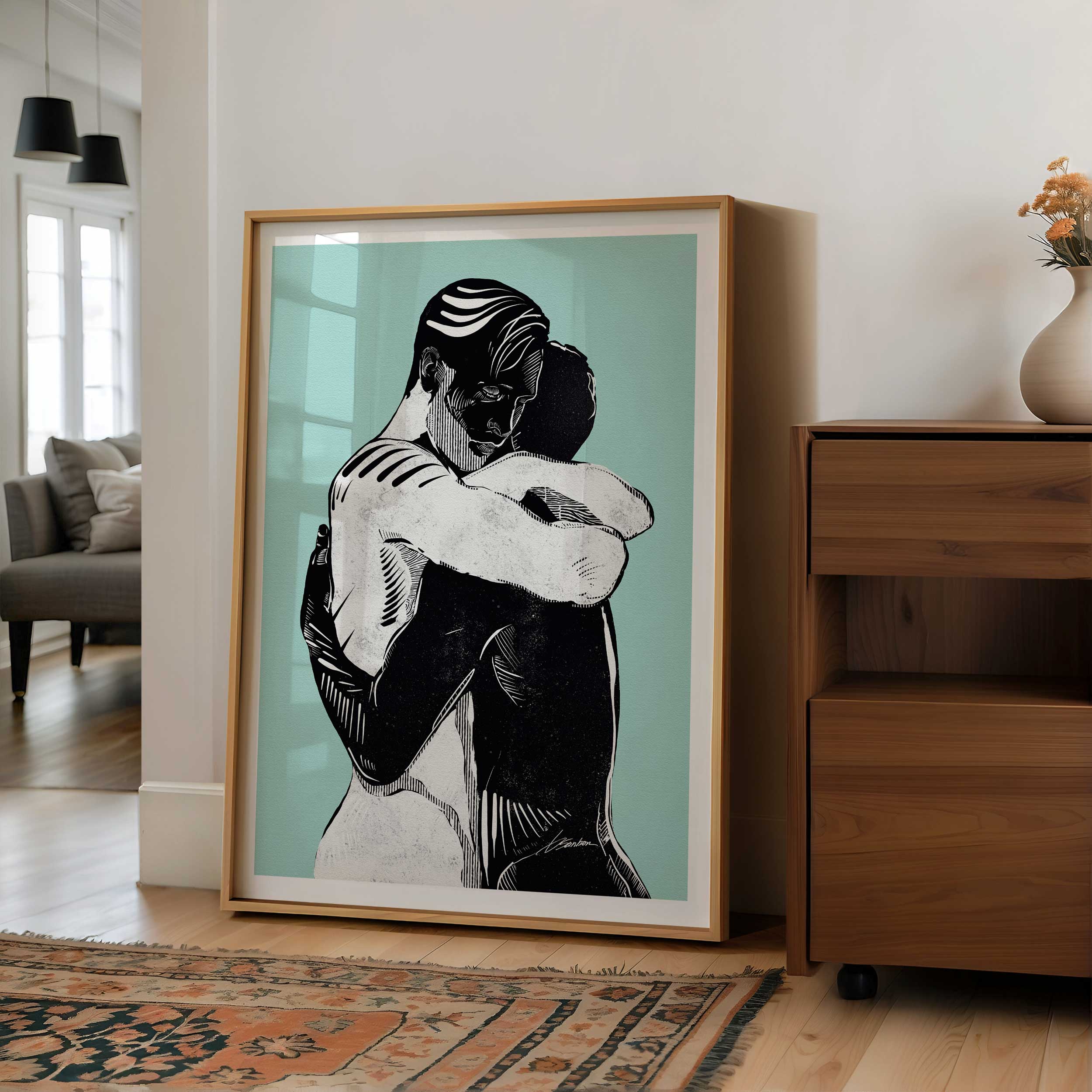 Hug of Healing Spirit - Art Print