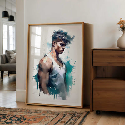 Drifting Thoughts in Blue – Art Print Artist Brenden Sanborn