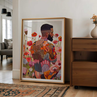 Where Flowers Meet Skin – Art Print Artist Brenden Sanborn
