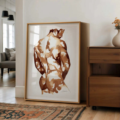 Coffee Nude Booty - Art Print Artist Brenden Sanborn