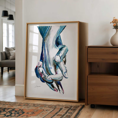 Fingers Entwined in a Silent Promise – Art Print Artist Brenden Sanborn