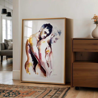 Wrapped in Warmth and Desire – Art Print Artist Brenden Sanborn