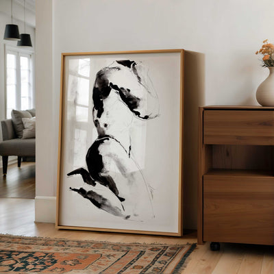Kneel in Ink and Shadow – Art Print Artist Brenden Sanborn