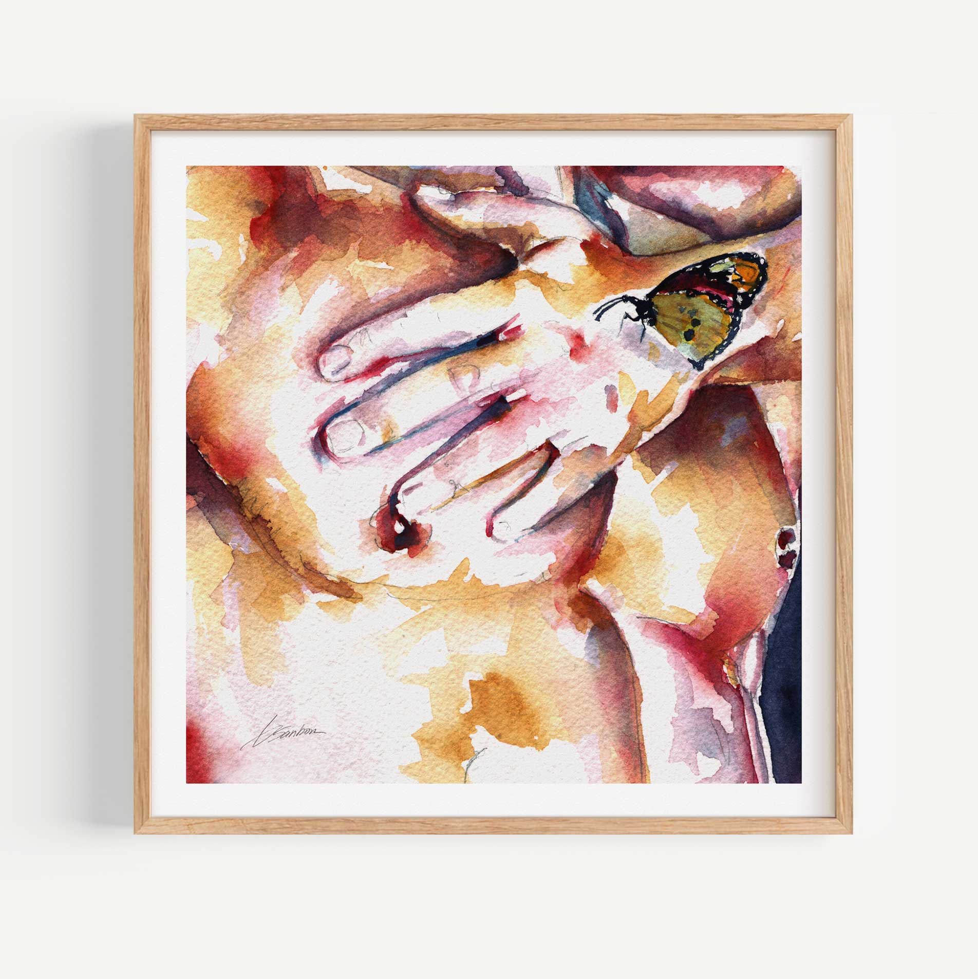 Butterfly Touch – Art Print