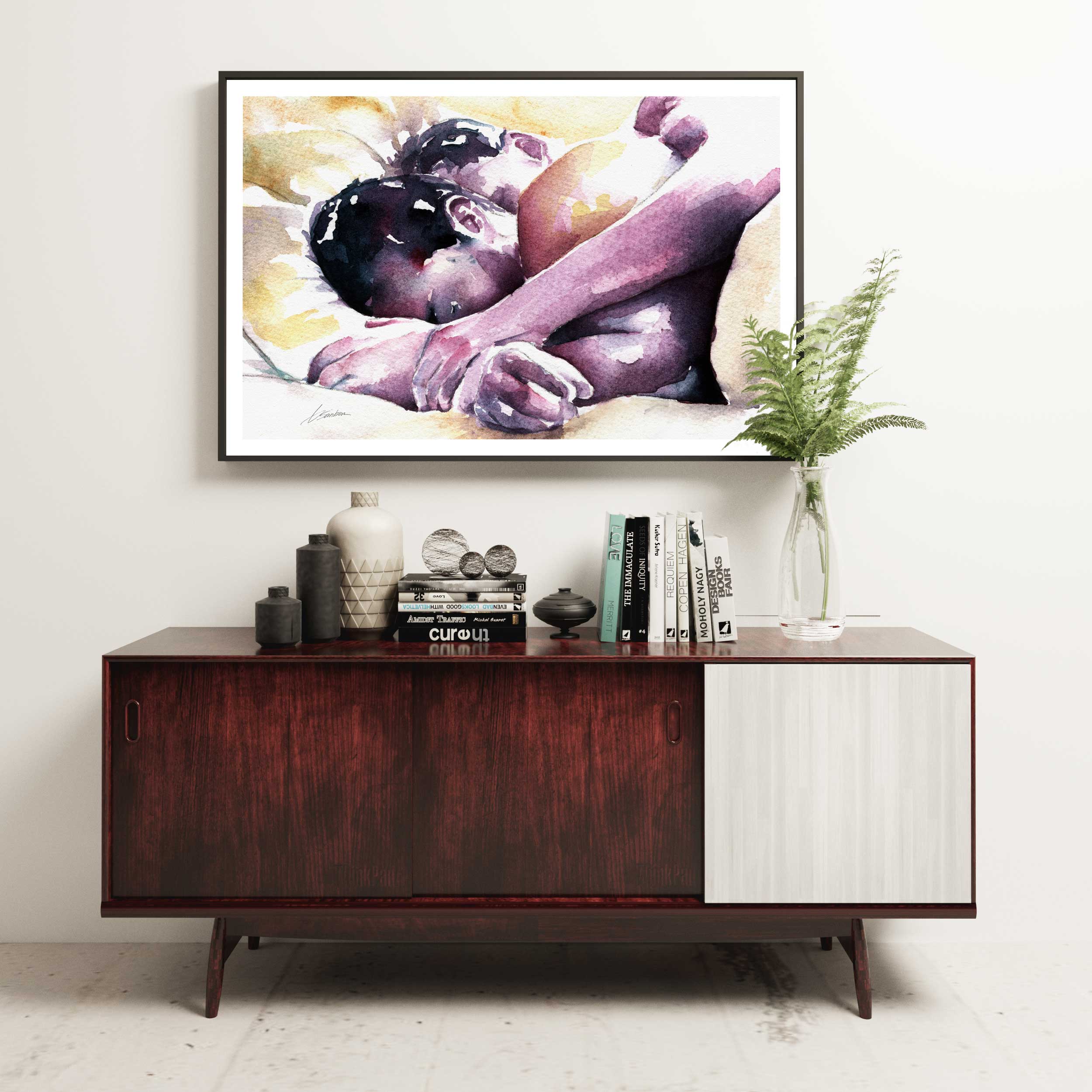 Soft Embrace in the Morning Light – Art Print