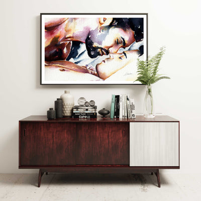 Lovers Resting in Tender Serenity - Art Print Artist Brenden Sanborn