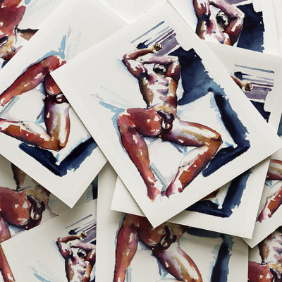 Sleeping Male Nude in Morning Light - Art Print Artist Brenden Sanborn