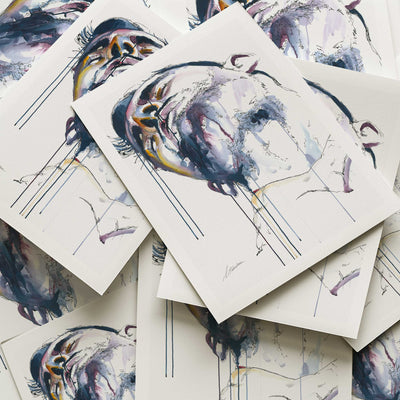 Man in Shower: Washing Neck with a Glimpse of Sensual Lust - Art Print Artist Brenden Sanborn