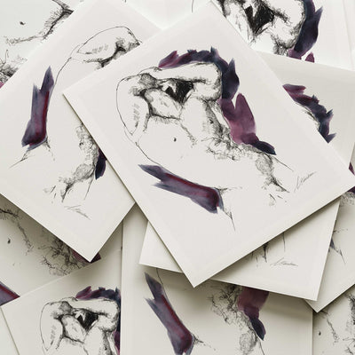 Male Figure in Poised Arch with Arms Overhead - Art Print Artist Brenden Sanborn