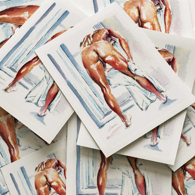 The Toweling Adonis - Giclee Art Print Artist Brenden Sanborn