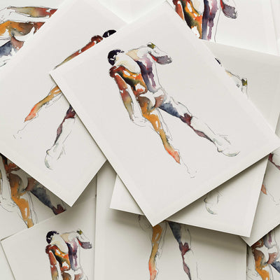 Back Arched with Sensual Booty in Motion - Art Print Artist Brenden Sanborn