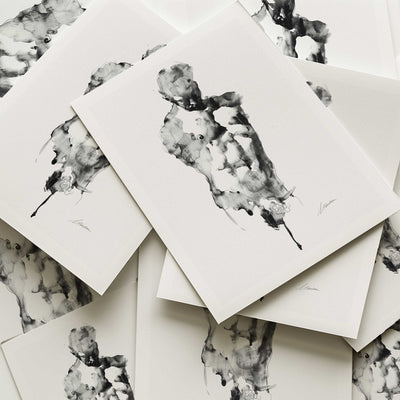 Fading Figure in Ink – Art Print Artist Brenden Sanborn