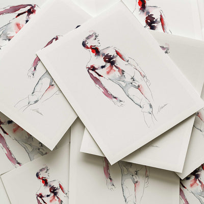 Male Figure in Effortless Motion - Art Print Artist Brenden Sanborn