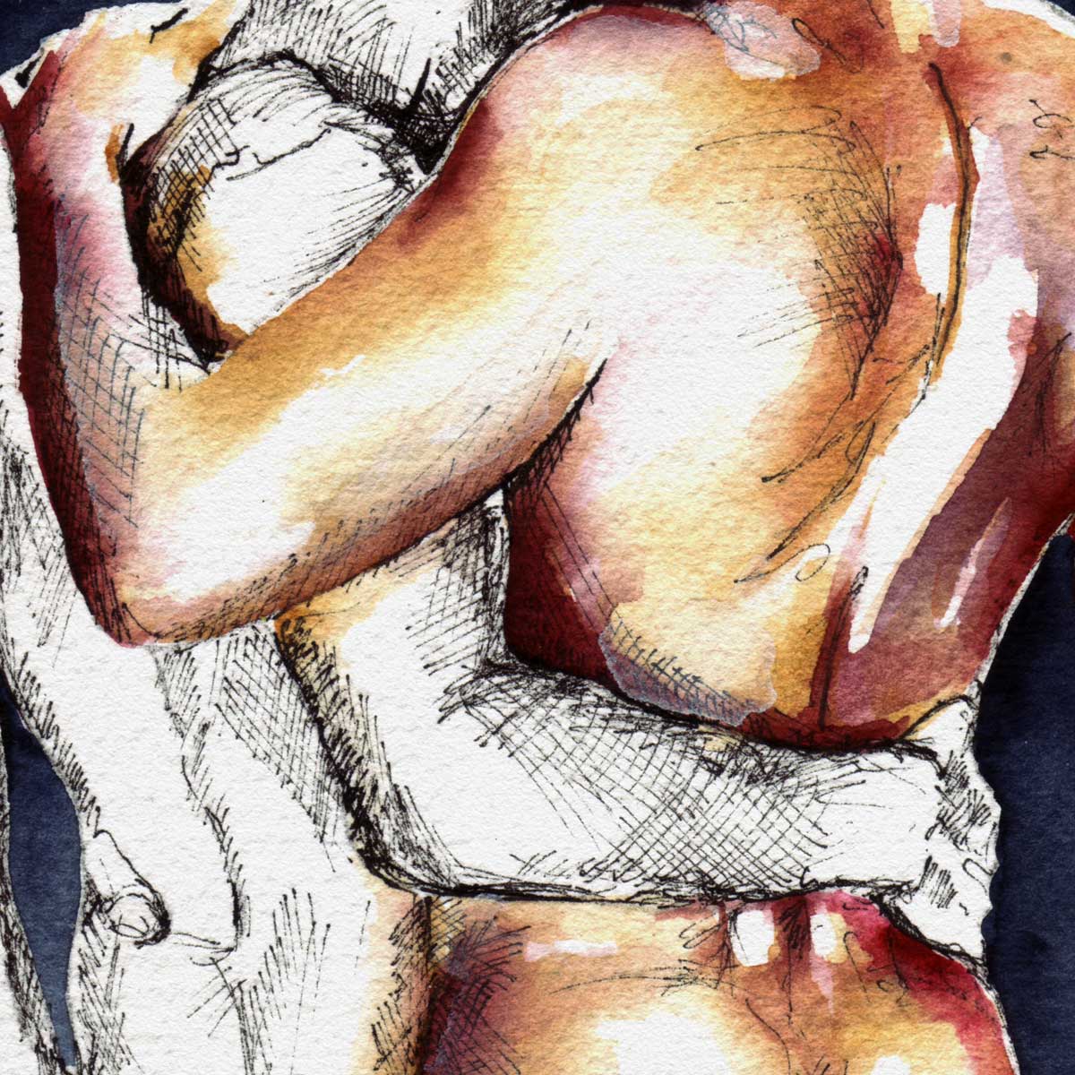 Two Lovers in Contrast – Art Print