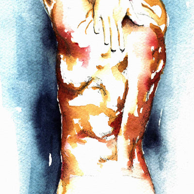 Sunlit Stretch and Booty in Black – Art Print Artist Brenden Sanborn