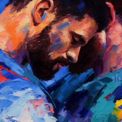 Lean Into Me A Moment of Love – Art Print Artist Brenden Sanborn