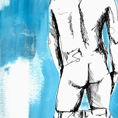 Lowered Denim and Bare Booty Skin – Art Print Artist Brenden Sanborn