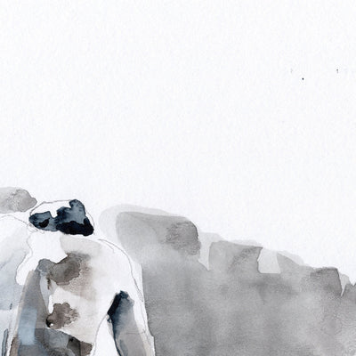 Afternoon Dilemma - 9x12" Original Watercolor Painting Artist Brenden Sanborn
