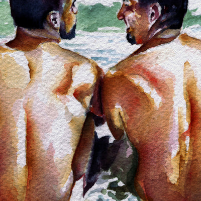 One Last Summer Swim - Art Print Artist Brenden Sanborn