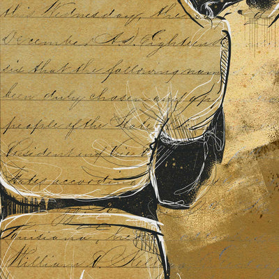 Faded Whispers on His Skin – Art Print Artist Brenden Sanborn