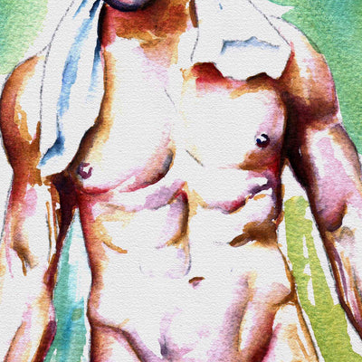 Heat After the Swim – Art Print Artist Brenden Sanborn