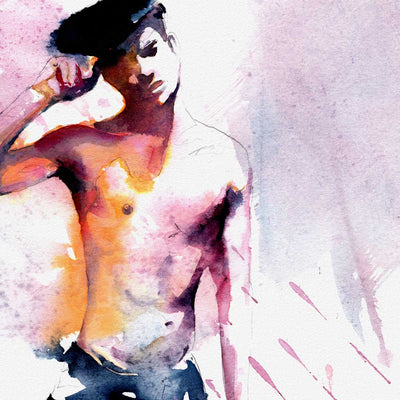 Flirt in a Beret – Art Print Artist Brenden Sanborn