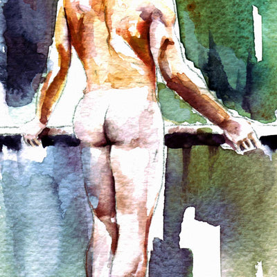 Barefoot by the Rail with a Soft Booty Glow – Art Print Artist Brenden Sanborn