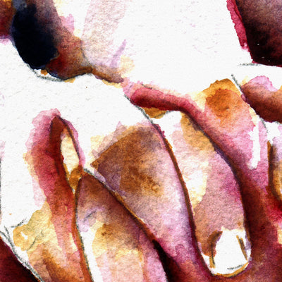 Fingers Interlaced in Love – Art Print Artist Brenden Sanborn