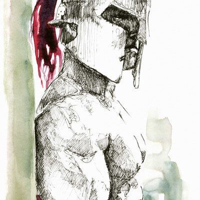 The Warrior’s Quiet Strength – Art Print Artist Brenden Sanborn