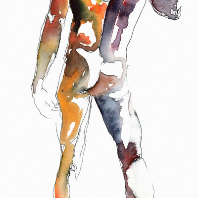 Back Arched with Sensual Booty in Motion - Art Print Artist Brenden Sanborn