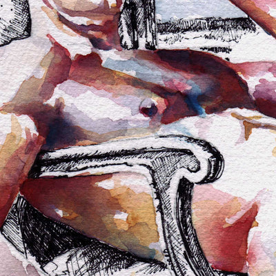 The Ease of His Gaze – Art Print Artist Brenden Sanborn