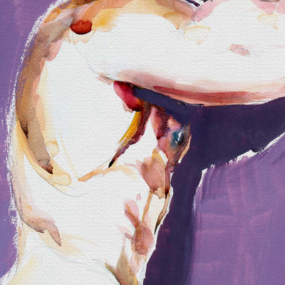 Violet Gaze and the Curve of a Booty – Art Print Artist Brenden Sanborn
