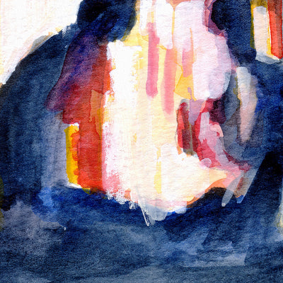 Shadows in the Glow of Midnight Conversations - Art Print Artist Brenden Sanborn