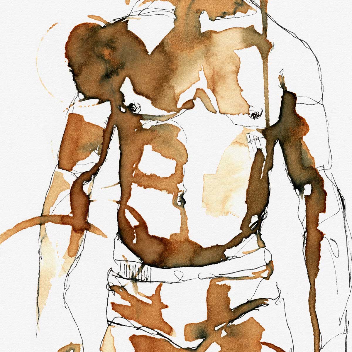 Coffee-Drenched Underwear – Art Print