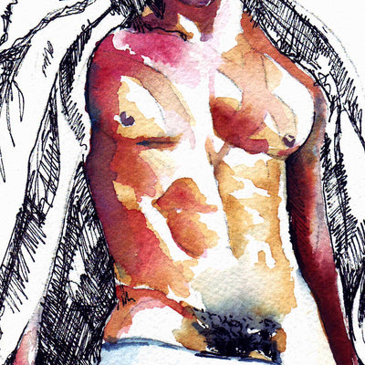 Unbuttoned and Unbothered – Art Print Artist Brenden Sanborn