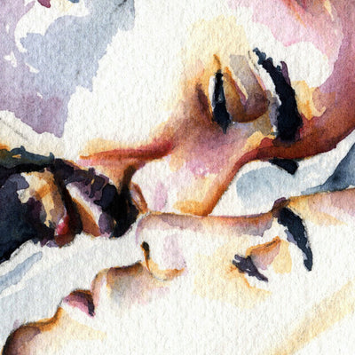 Lovers Resting in Tender Serenity - Art Print Artist Brenden Sanborn