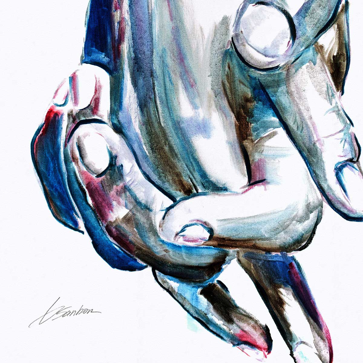 Fingers Entwined in a Silent Promise – Art Print