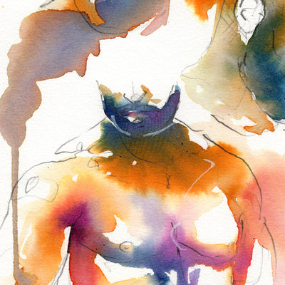 Echoes of Him – 6x9" Original Watercolor Artist Brenden Sanborn