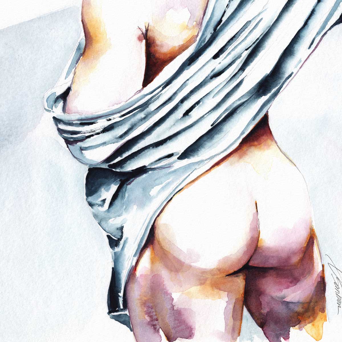 Draped in Temptation – Art Print