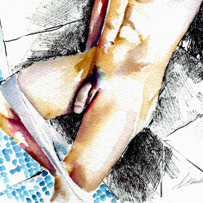 Lost in the Shower Light - Art Print Artist Brenden Sanborn