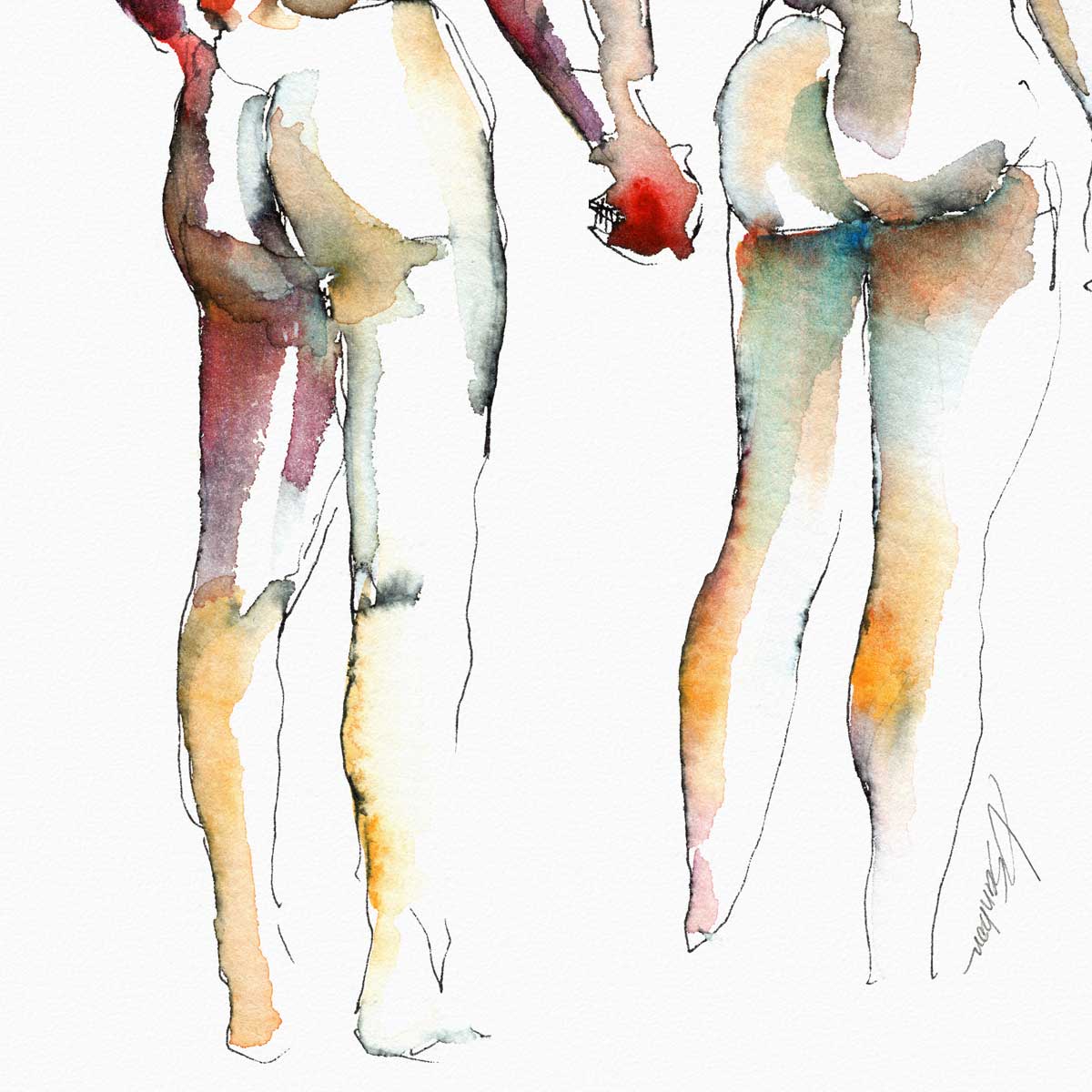 Hand in Hand Booty – Art Print