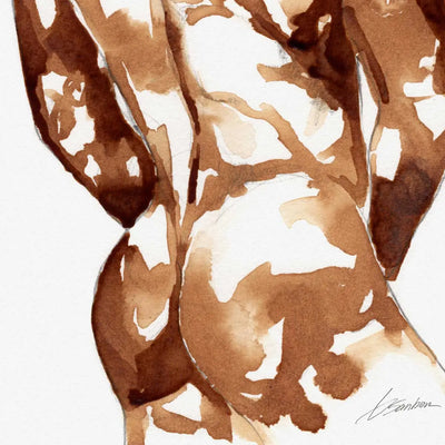 Coffee Nude Booty - Art Print Artist Brenden Sanborn