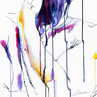 Bare Neck Reaching for Tenderness - Art Print Artist Brenden Sanborn