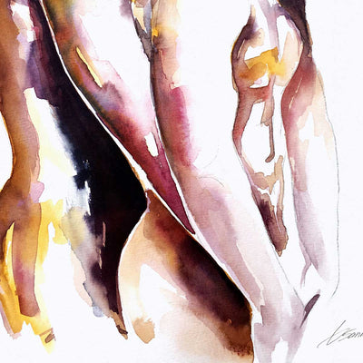 Wrapped in Warmth and Desire – Art Print Artist Brenden Sanborn