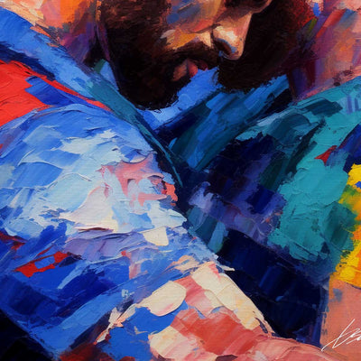 Lean Into Me A Moment of Love – Art Print Artist Brenden Sanborn