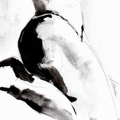 Kneel in Ink and Shadow – Art Print Artist Brenden Sanborn