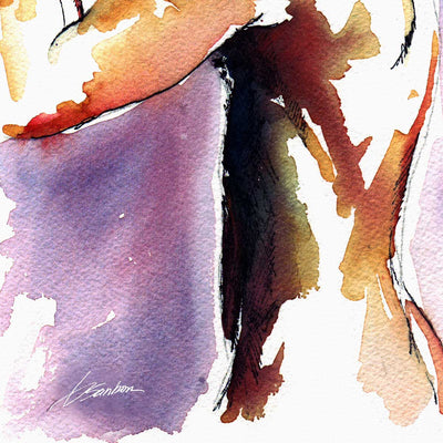 Dusky Hues on Bare Shoulders and Booty – Art Print Artist Brenden Sanborn
