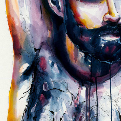 When the Quiet Hits – 22x30" Original Watercolor Artist Brenden Sanborn