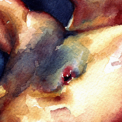 Reclined Male in Quiet Surrender - Art Print Artist Brenden Sanborn