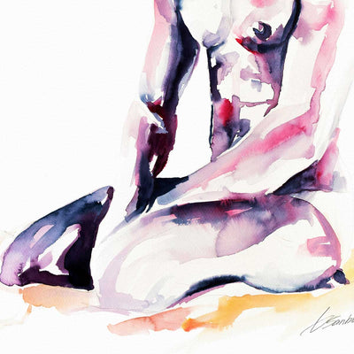 Kneeling in Quiet – Art Print Artist Brenden Sanborn